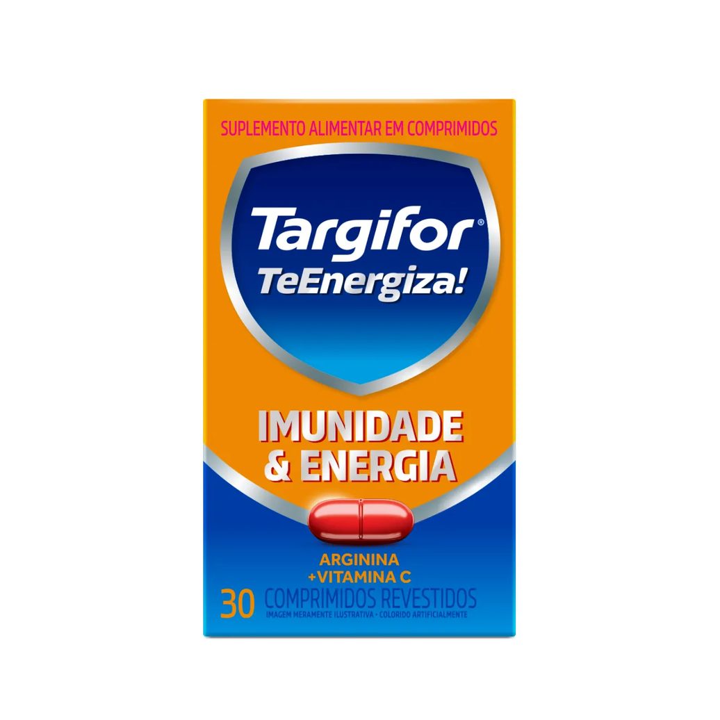 Vitamina C 500mg + Arginina 500mg Targifor TeEnergiza! 30 comprimidos