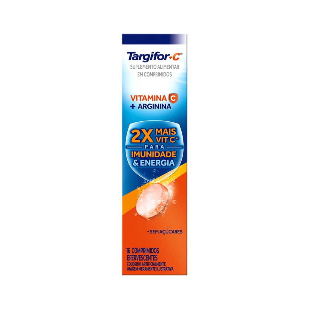 Vitamina C + Arginina Efervescente Targifor+C 16 comprimidos