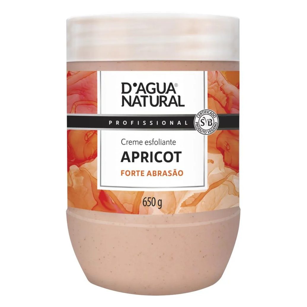 Creme Esfoliante Forte Abrasao Apricot 650g D´agua Natural
