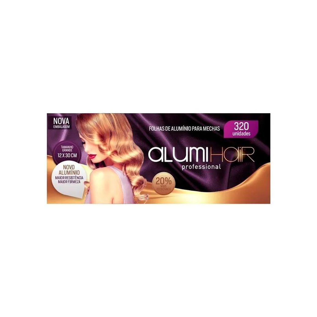 Papel Alumínio para Mechas Alumi Hair 320 Folhas 1230X