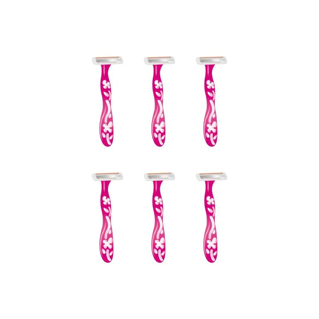 Aparelho de Barbear Bic Soleil Rosa-Kit C/6un