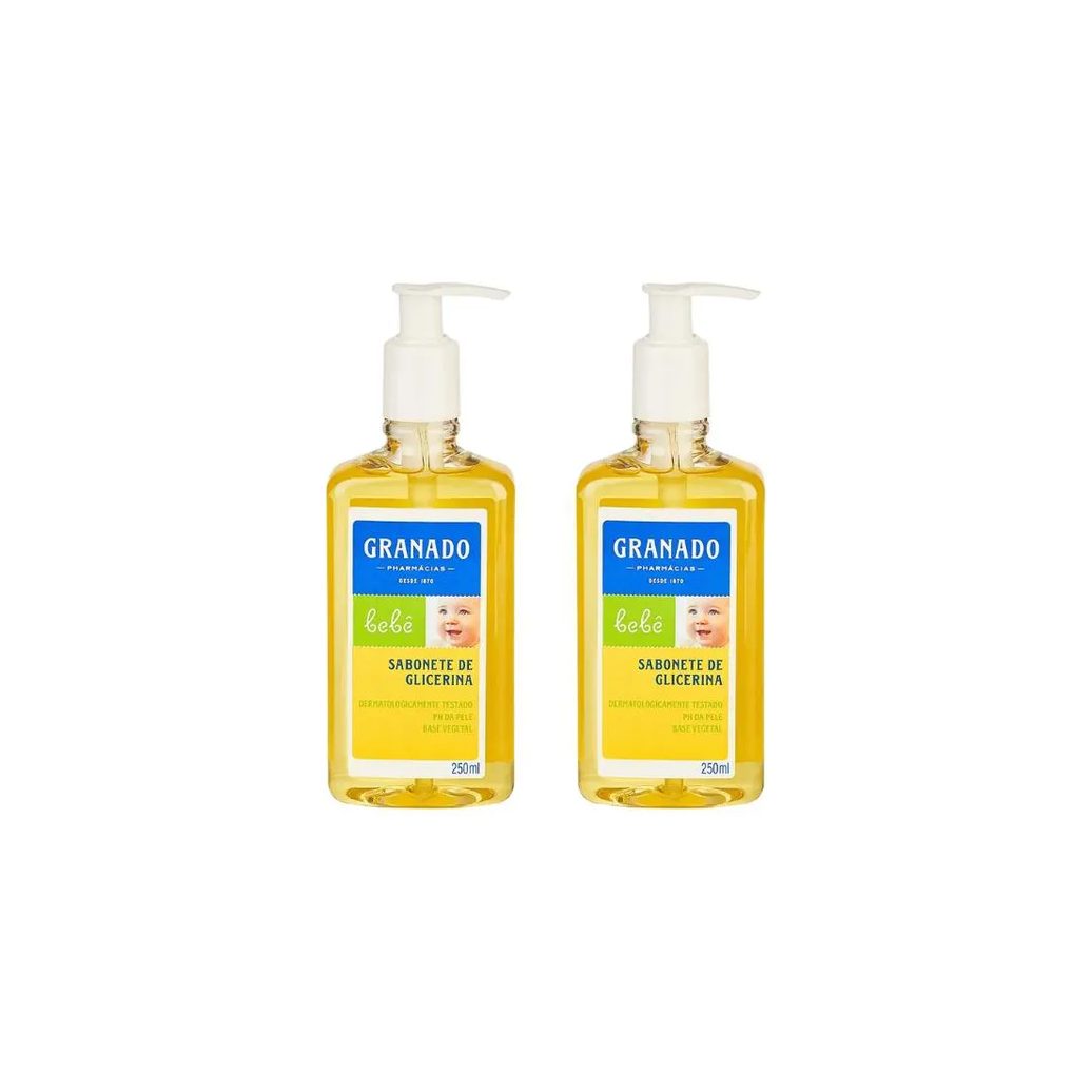 Sabonete Liquido Granado Baby 250ml Glicerina Trad-Kit C/2un