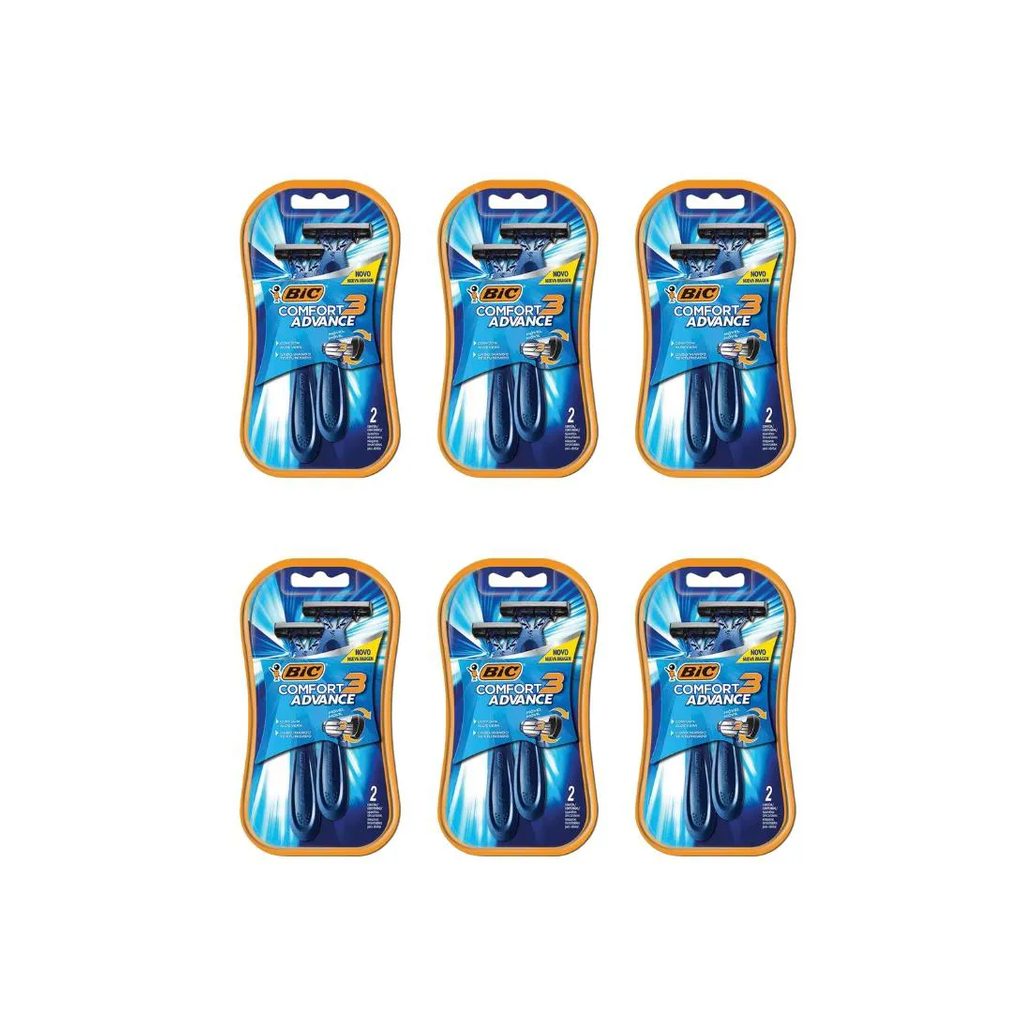 Aparelho de Barbear Bic Comfort 3 Com 2Un Normal-Kit C/6un