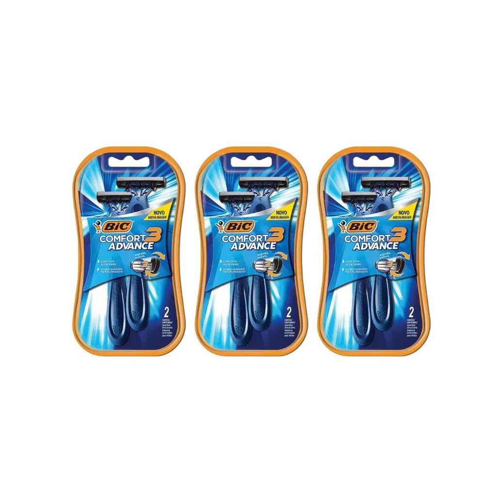 Aparelho de Barbear Bic Comfort 3 Com 2Un Normal-Kit C/3un