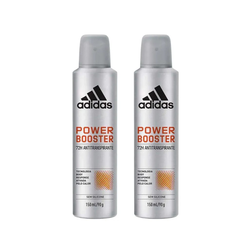 Desodorante Aero Adidas 150ml Masc Power Booster - 2un