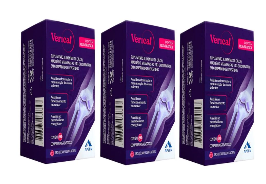 Verical Resveratrol Kit C/3 Caixas C/60 comprimidos Cada