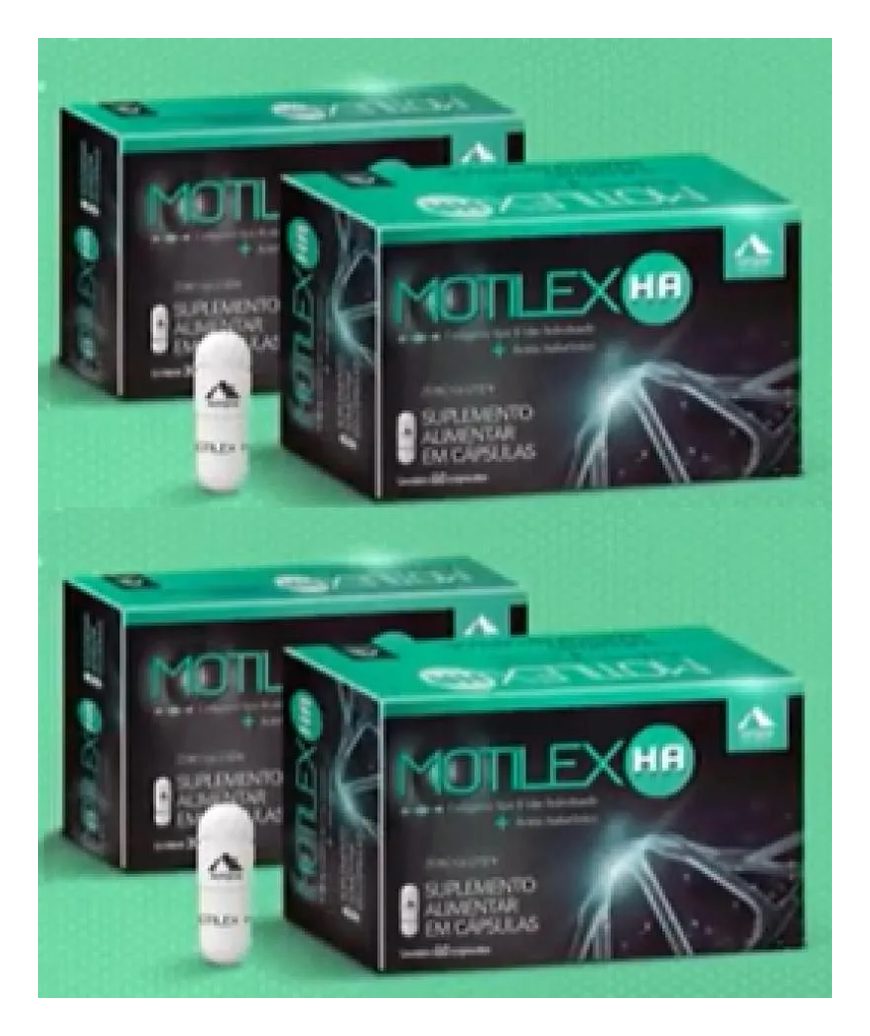 Motilex Ha Kit C/4 Cxs C/60 cápsulas Cada - Colágeno Tipo 2 + Ácido Hialurônico