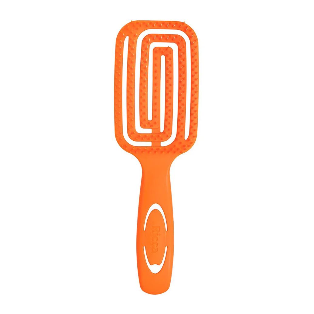 Escova de Cabelo Ricca Flex Wet & Dry Laranja