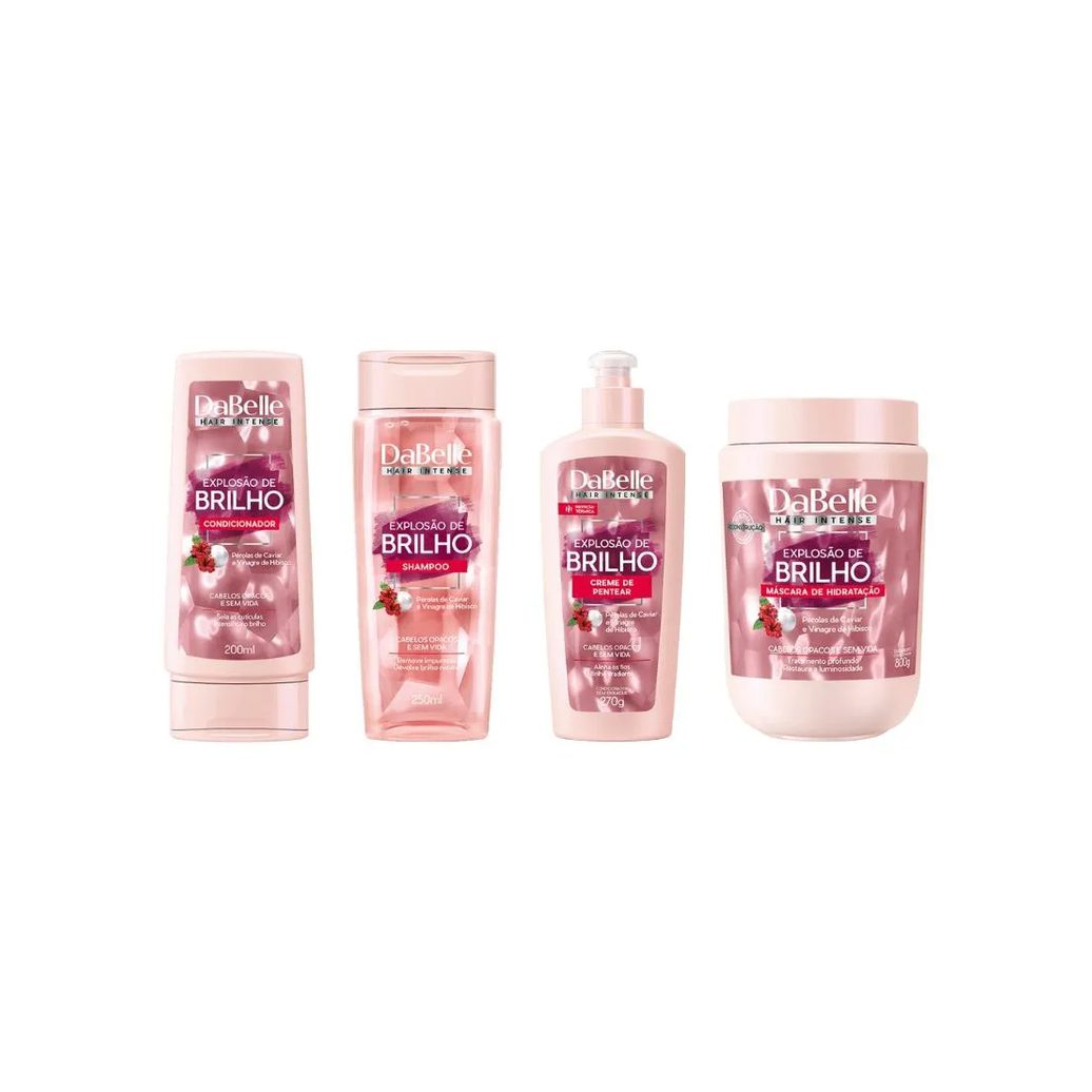 Kit Dabelle Explosao de Brilho-4 Itens