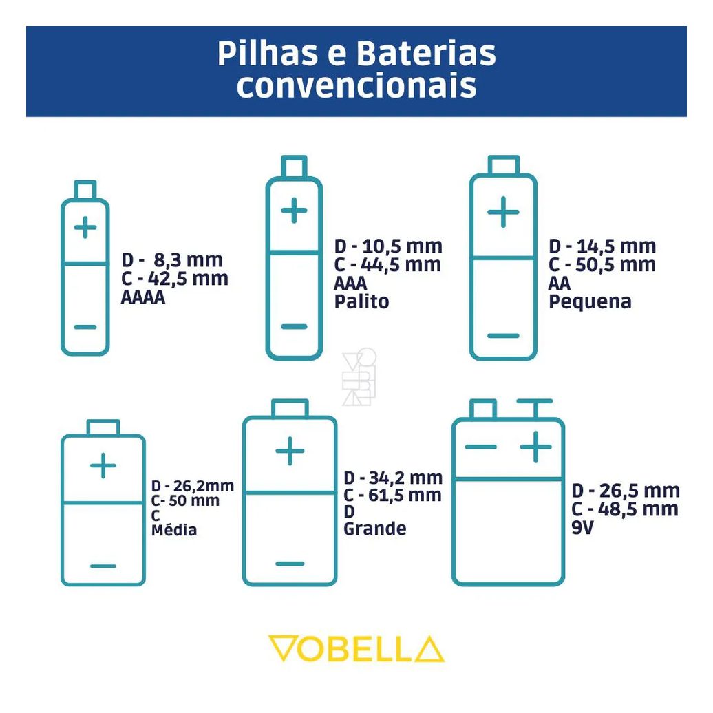 Pilha Alcalina Aaa Palito 1,5v LR03 Blister 8 Unidades Elgin