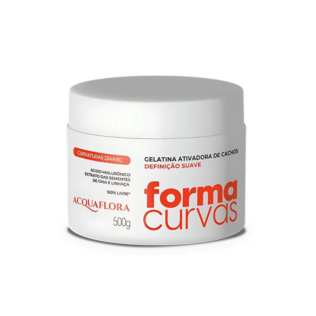 Gelatina Ativadora de Cachos Acquaflora Forma Curvas Definição Suave 500g