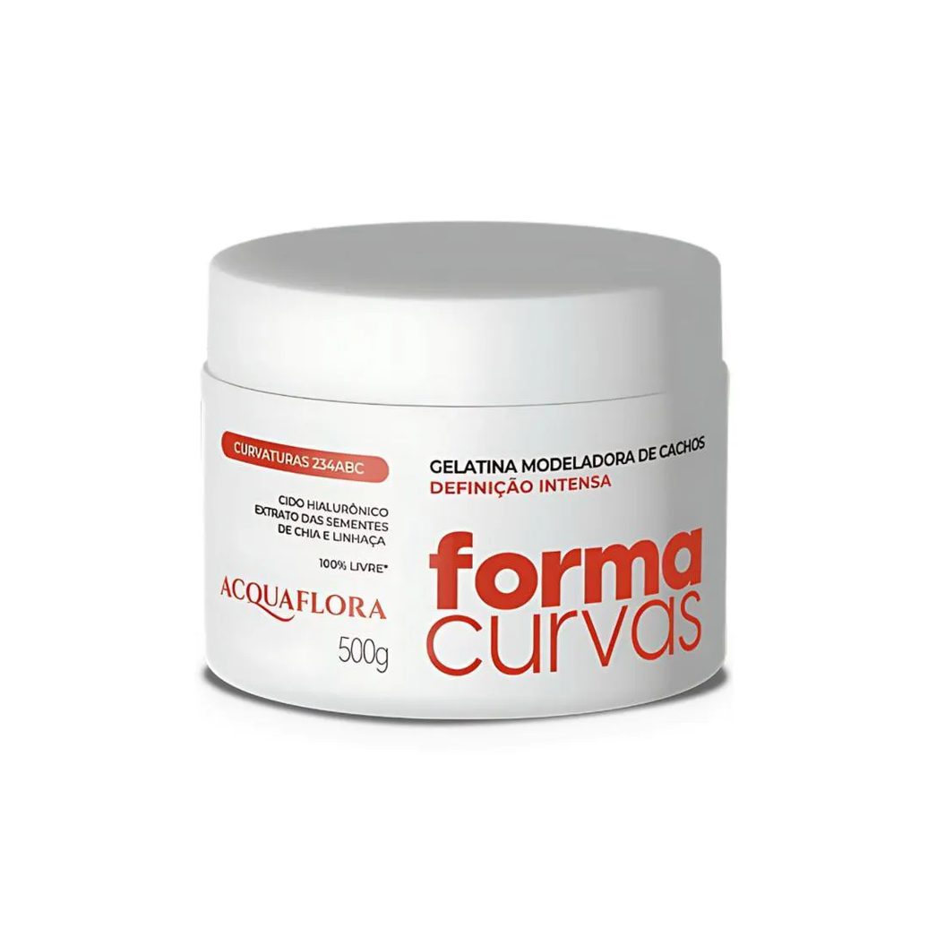 Gelatina Modeladora de Cachos Acquaflora Forma Curvas Definição Intensa 500g