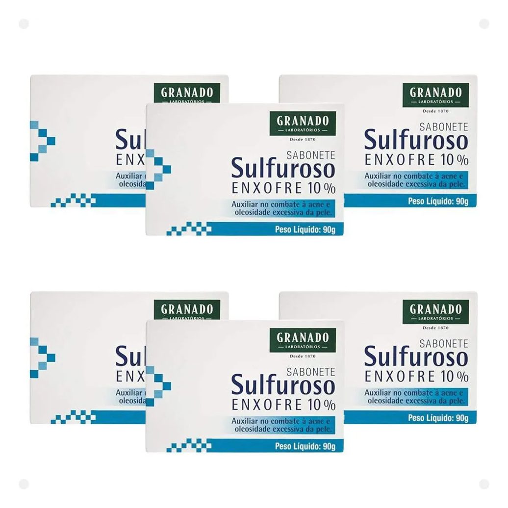 Kit Sabonete Granado Sulforoso 90g com 6
