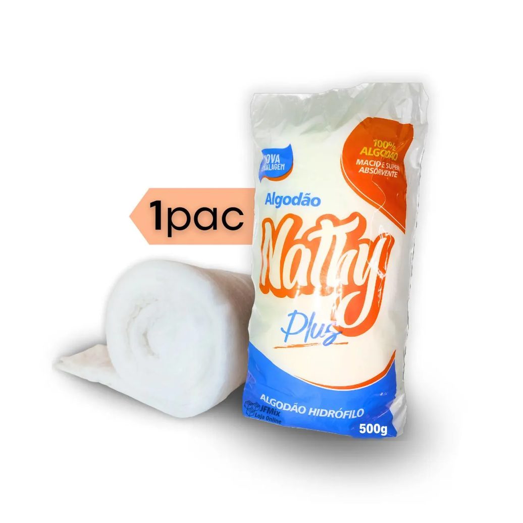 Algodão Hidrófilo Rolo 500gr