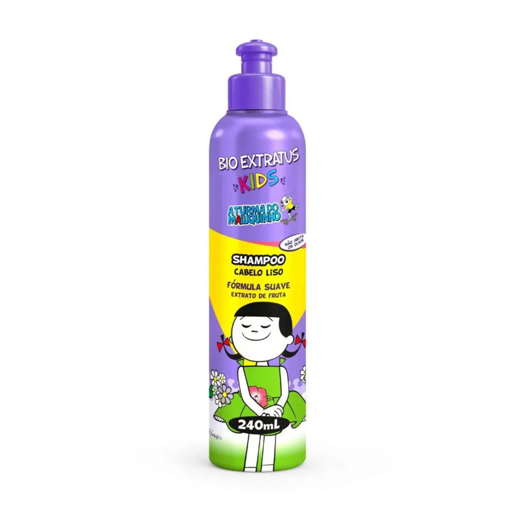 Shampoo Kids Cabelos Lisos Maluquinho 240ml - Bio Extratus