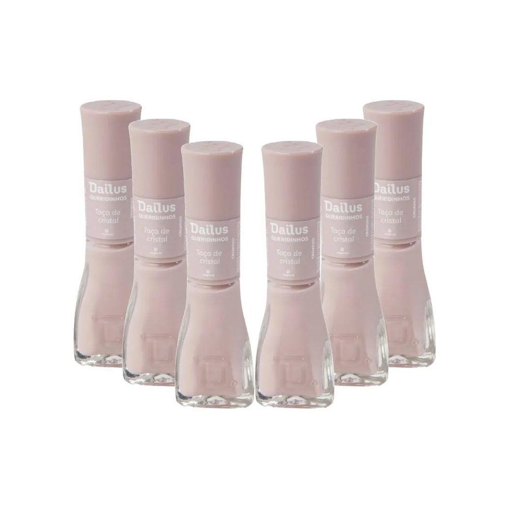 Kit Esmaltes Dailus Cremoso Queridinhos Taça de Cristal (6 Unidades)