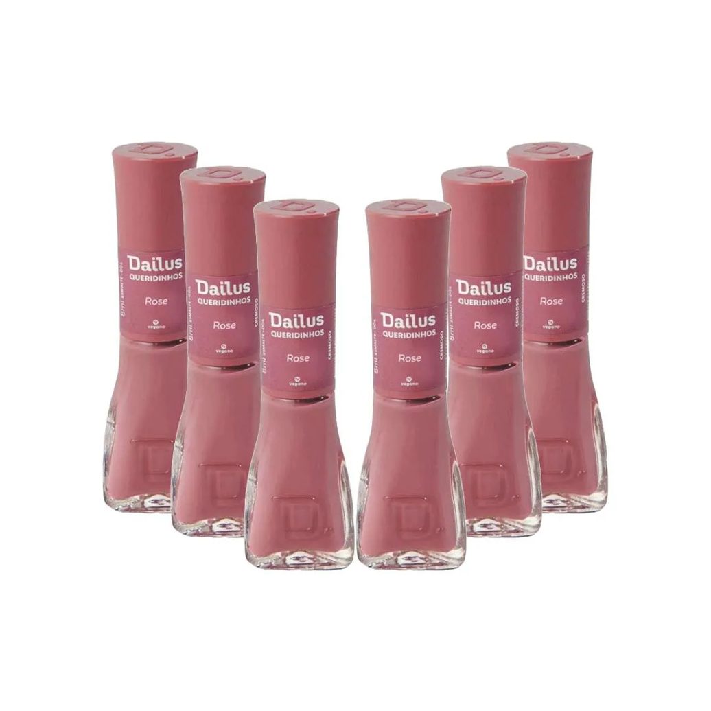 Kit Esmaltes Dailus Cremoso Coleção Queridinhos Rosa (6 Unidades)