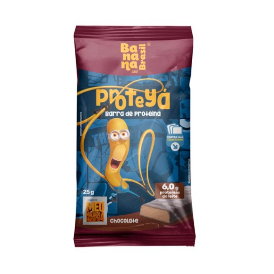 Barra de Proteína Banana Brasil Proteyá Chocolate 25g