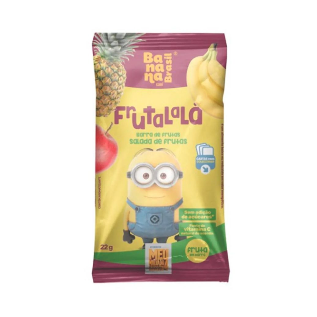 Barra de Frutas Frutalalá Banana Brasil Salada de Frutas 22g
