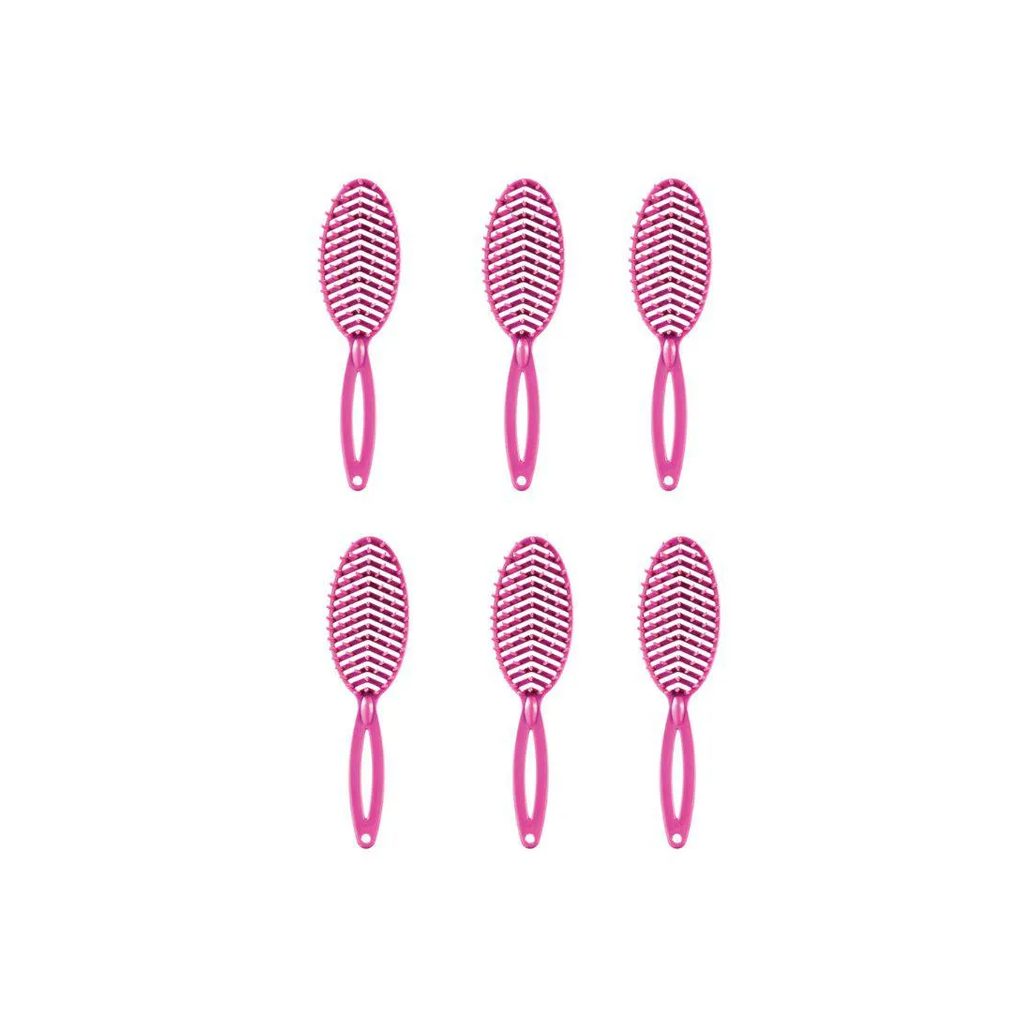 Escova de Cabelo Darma 302 Rigida Oval Desemb - Kit C/ 6un
