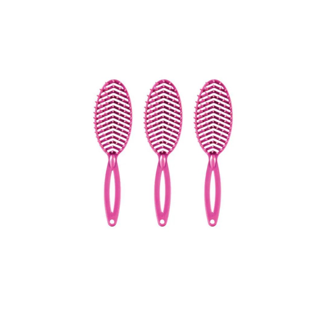 Escova de Cabelo Darma 302 Rigida Oval Desemb - Kit C/3un