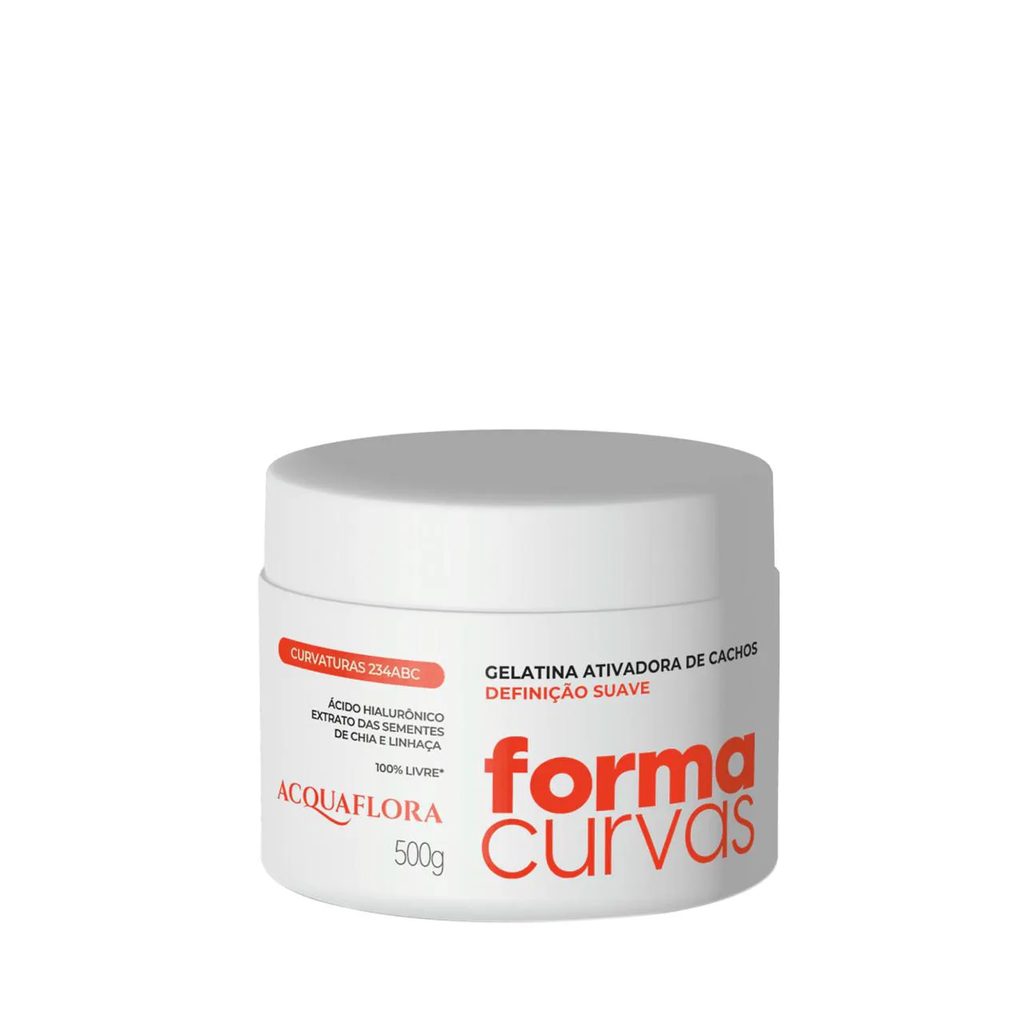 Acquaflora Forma Curvas - Gelatina Ativadora de Cachos Definição Suave 500g