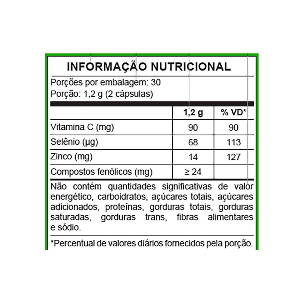 Extrato de Própolis + Vitamina C e Minerais Natz 60 Cápsulas