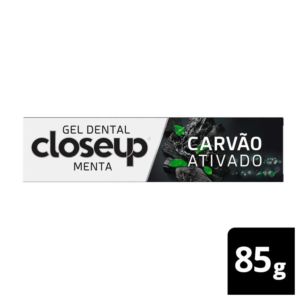 Gel Dental Closeup Carvão Ativado Menta 85g