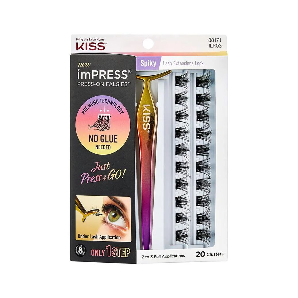 Cílios Postiços ImPRESS Press-on Falsies Spiky - Kiss New York Impress Spiky