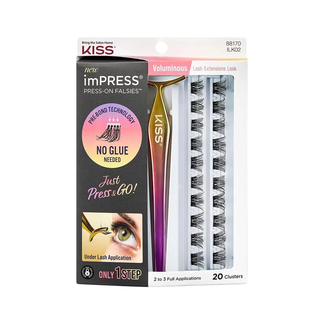 Cílios Postiços ImPRESS Press-on Falsies Voluminous - Kiss New York Impress Voluminous