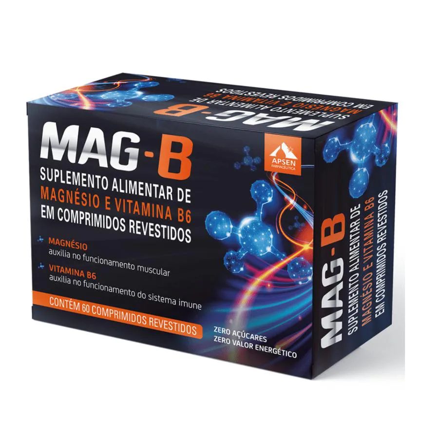 Mag-b C/60 comprimidos - Magnésio + Vitamina B6