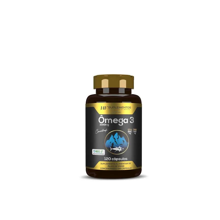 Omega 3 Concentrado Meg 3 120 cápsulas Hf Suplementos