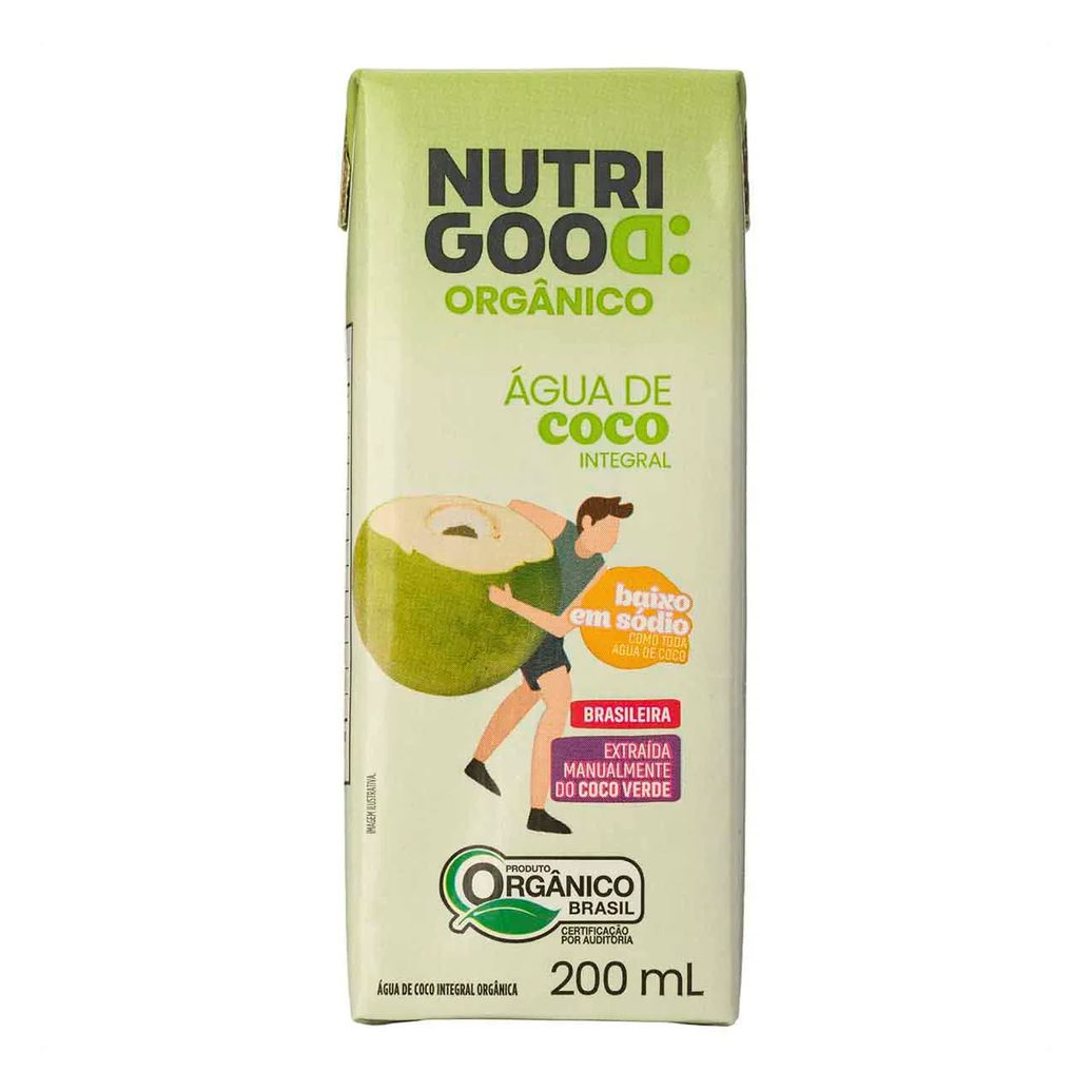 Água de Coco Integral Orgânica Nutrigood 200ml