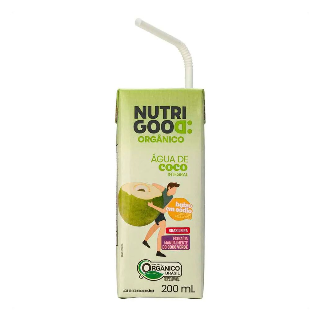 Água de Coco Integral Orgânica Nutrigood 200ml