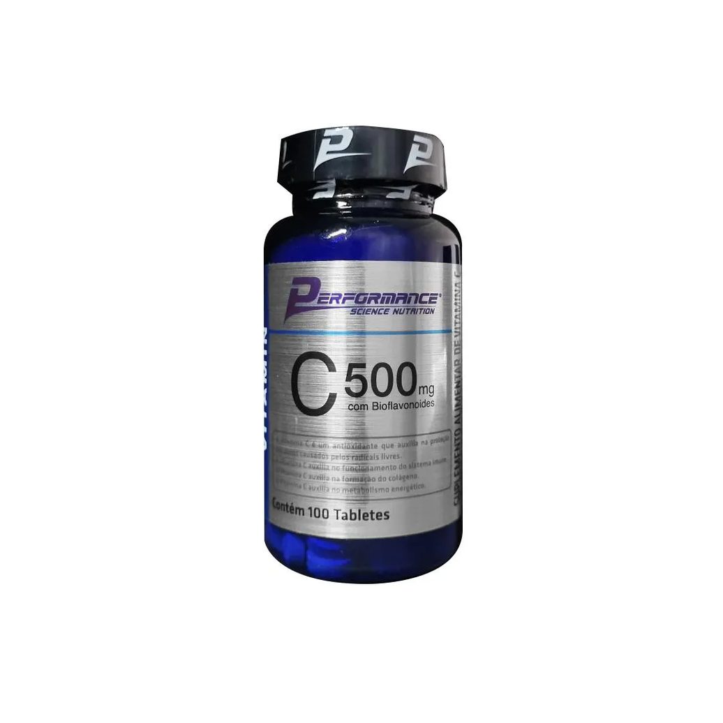 Vitamina C 500Mg em Tabletes - Performance Nutrition 100 Tabs