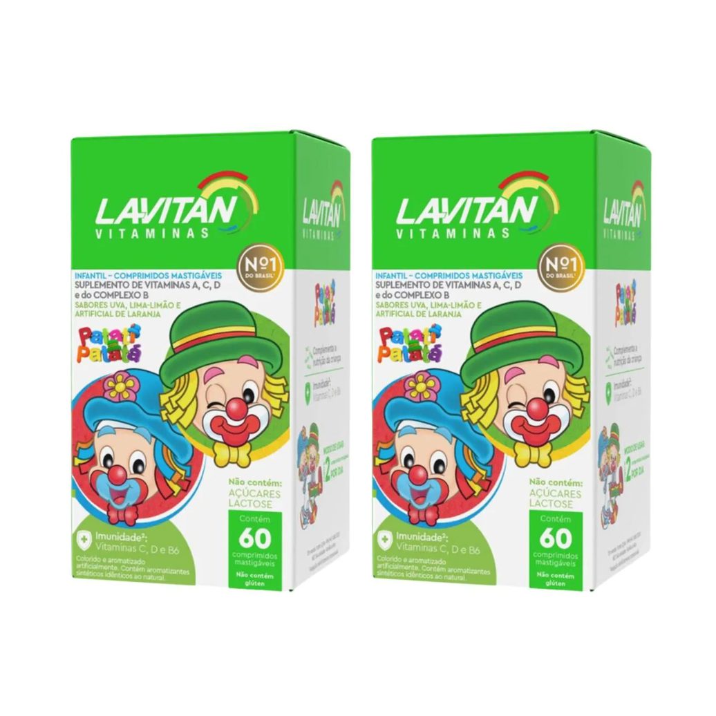 Kit C2 Lavitan Patati Patatá Saúde Divertida Crianças Cimed