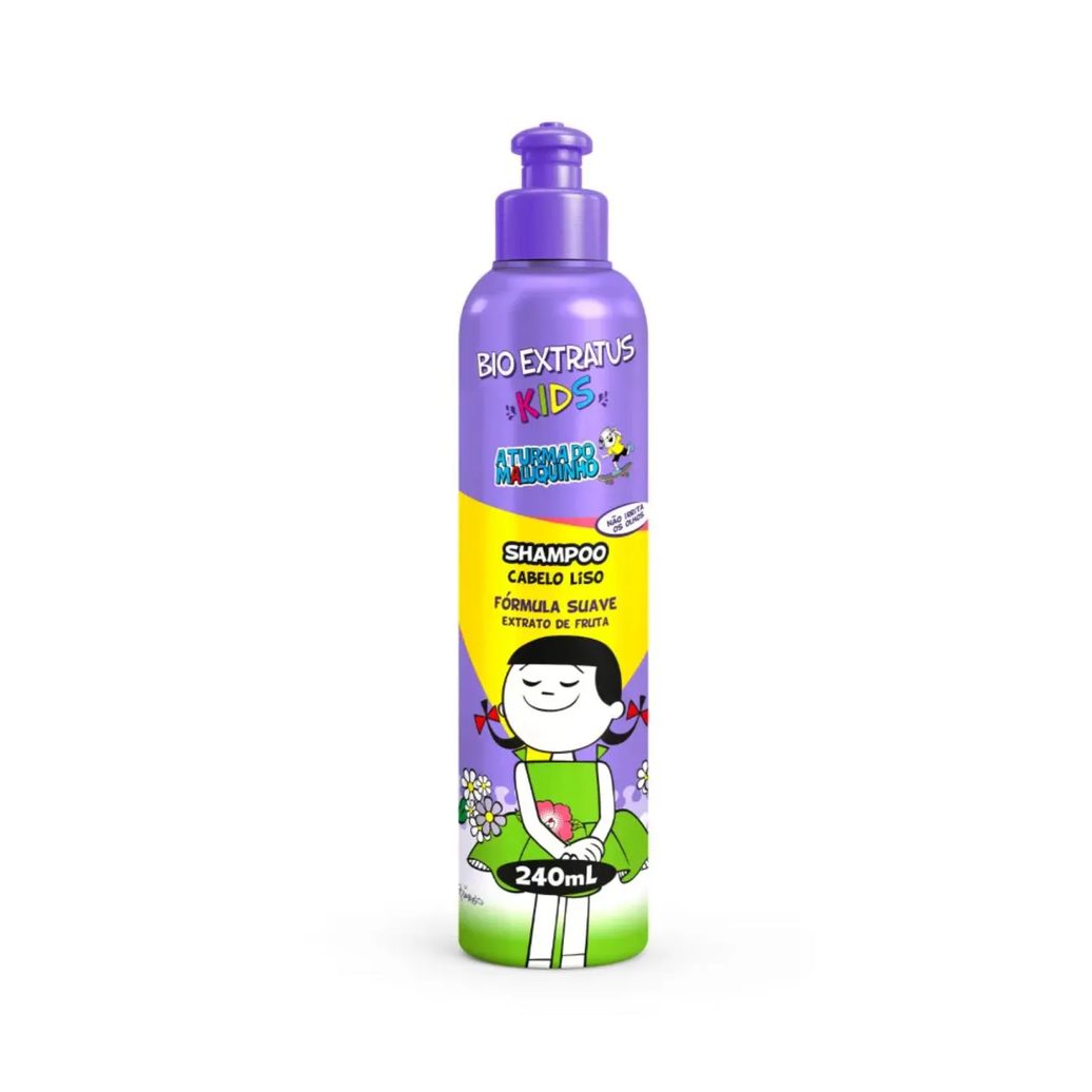 Shampoo Turma Do Maluquinho Cabelo Liso 240ml - Bio Extratus