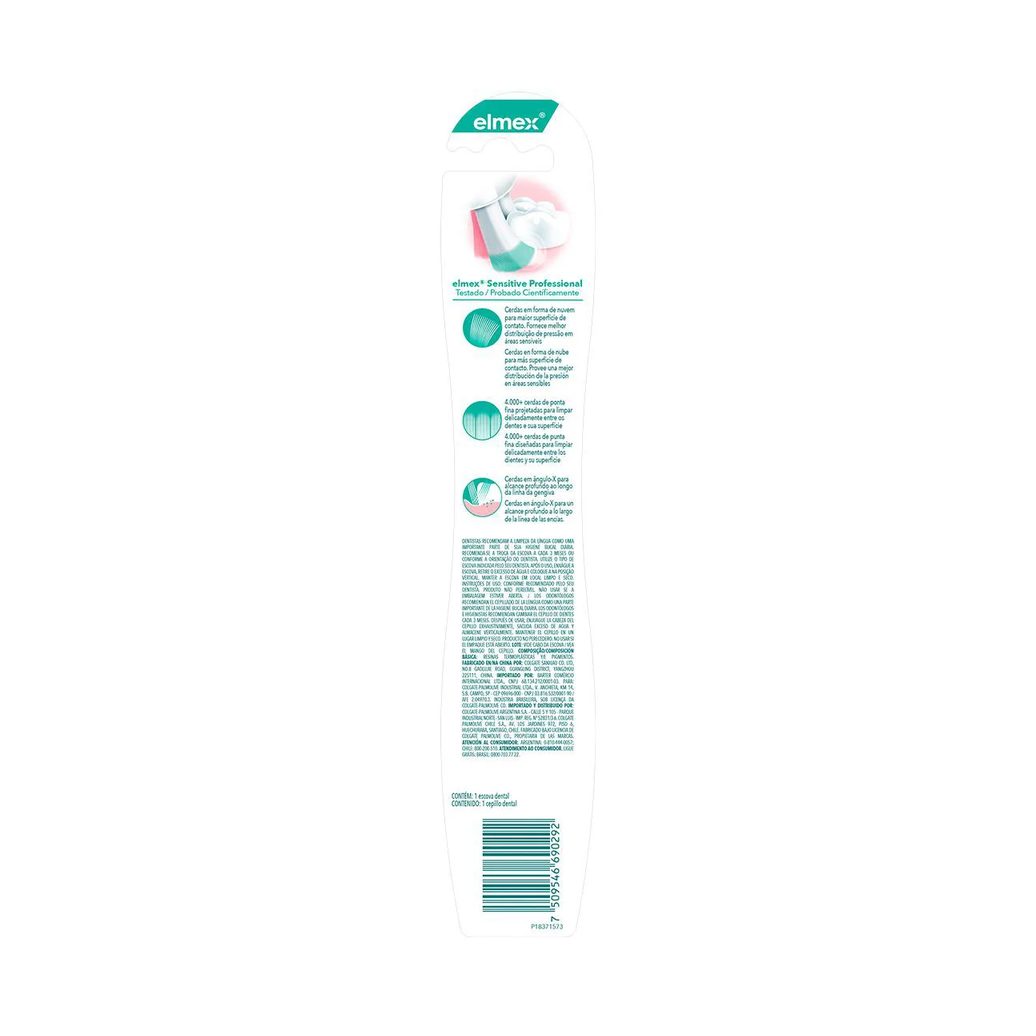 Escova de Dente Elmex Sensitive Professional Ultra Macia Suave 1 unidade