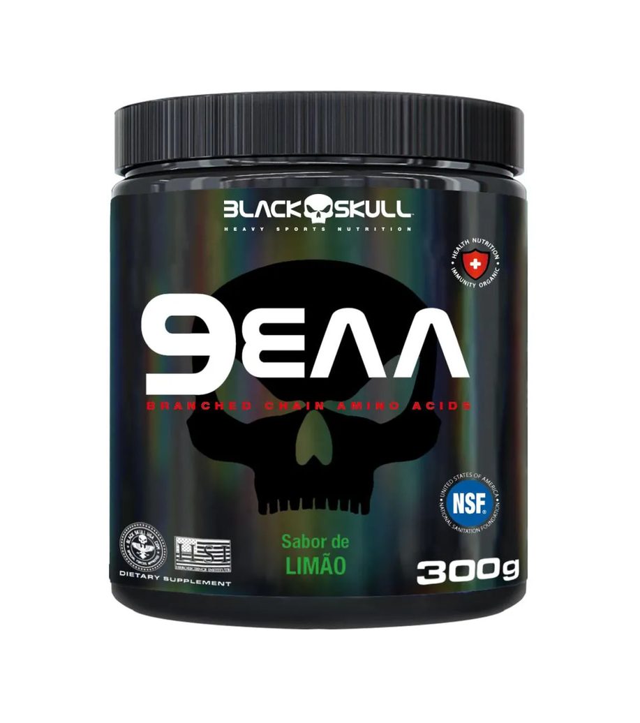 Suplemento 9EAA Black Skull Limão 300g