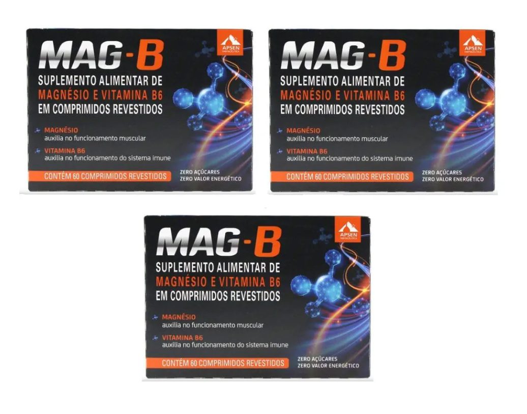 Mag-b Kit C/3 Caixas C/60 comprimidos Cada