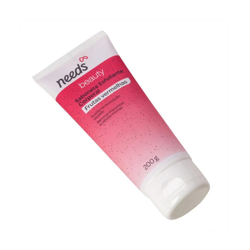 Sabonete Esfoliante Needs Beauty Frutas Vermelhas 200g
