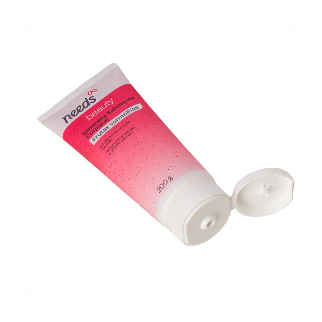Sabonete Esfoliante Needs Beauty Frutas Vermelhas 200g