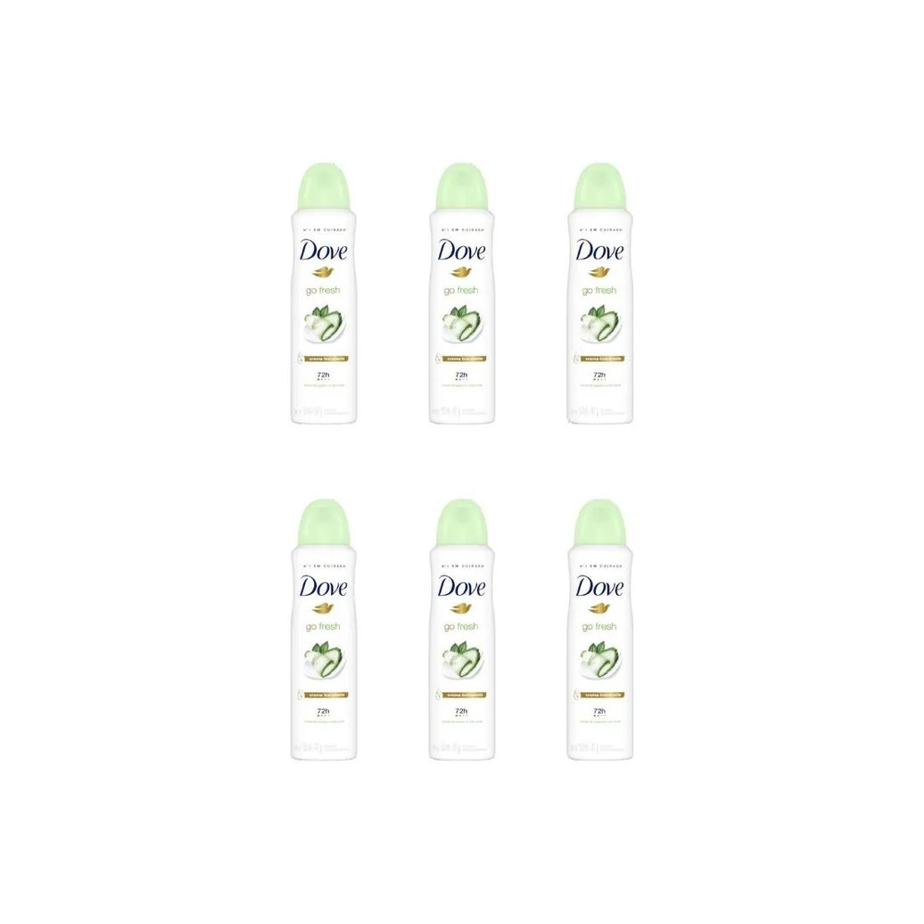 Desodorante Aero Dove 150ml Fem Go Fresh Pepino - Kit C / 6un