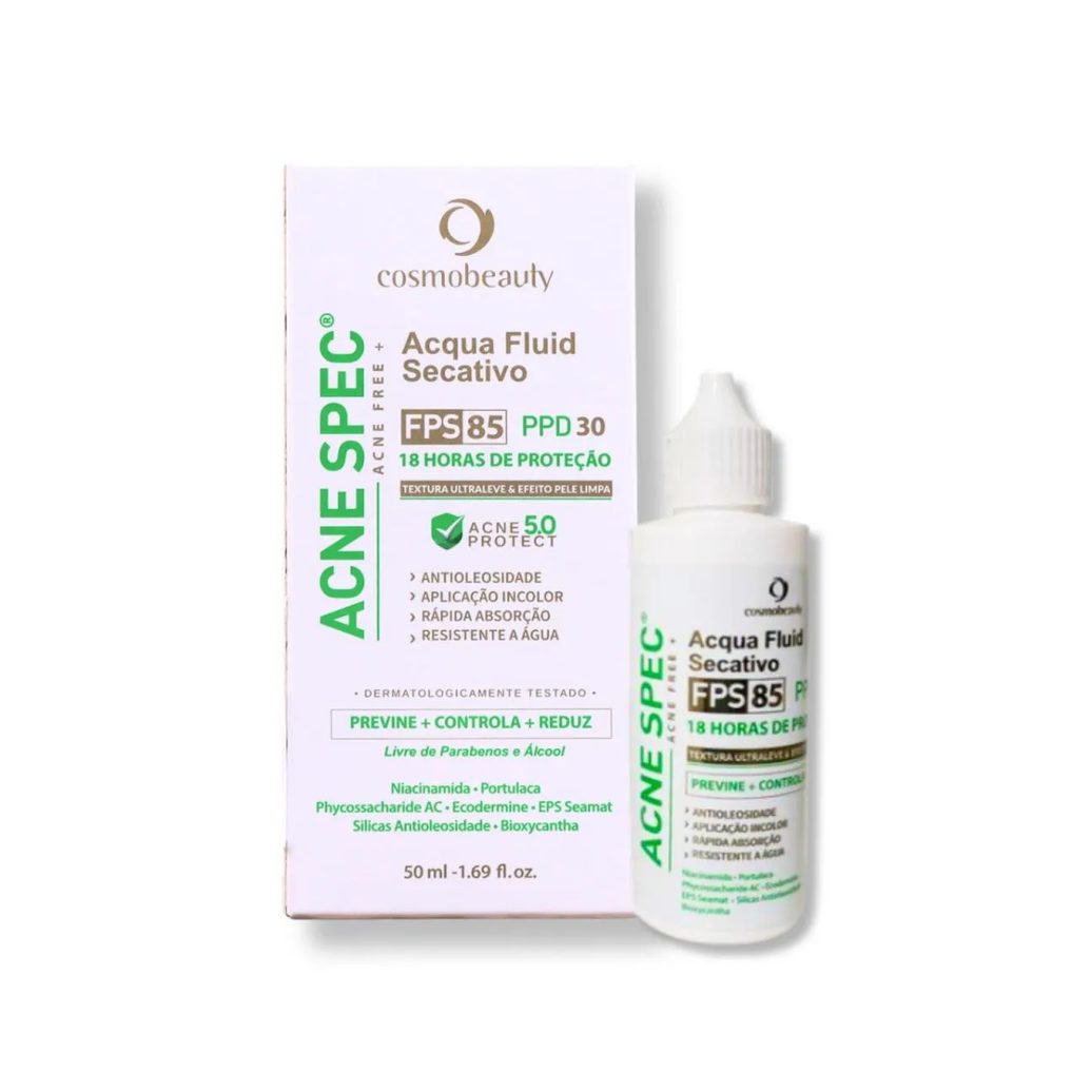 Cosmobeauty Acne Spec Acqua Fluid Secativo Fps 85 50ml