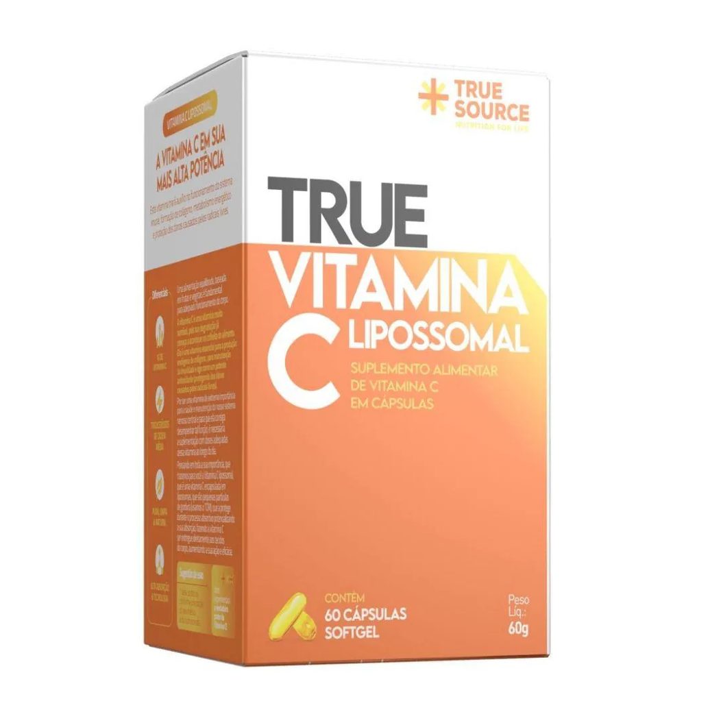 True Vitamina C Lipossomal (60 Softgels) - Padrão: Único