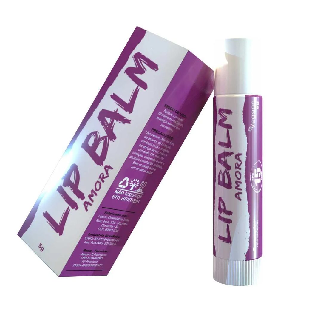 Bálsamo Labial Vegano Fps15 Vários Sabores - Rosa Dos Ventos Amora