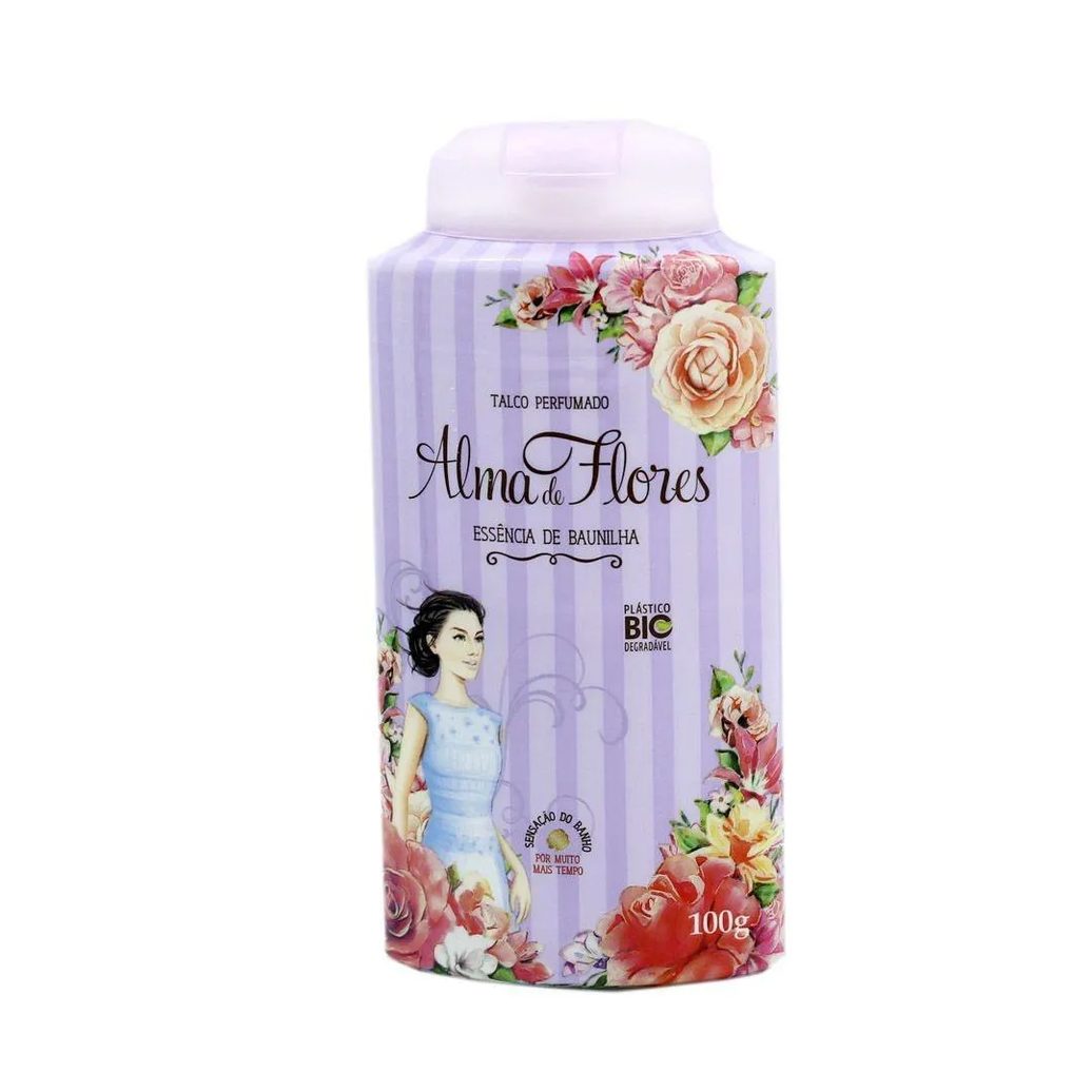 Talco Alma de Flores Baunilha 100g