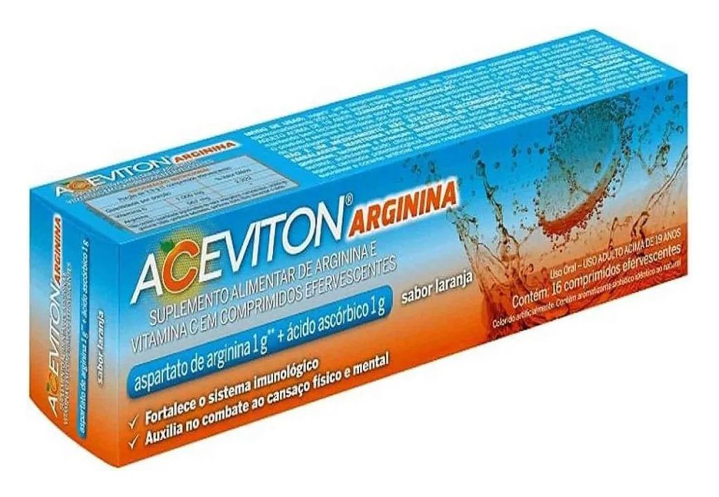 Aceviton Arginina 16cpr Laranja