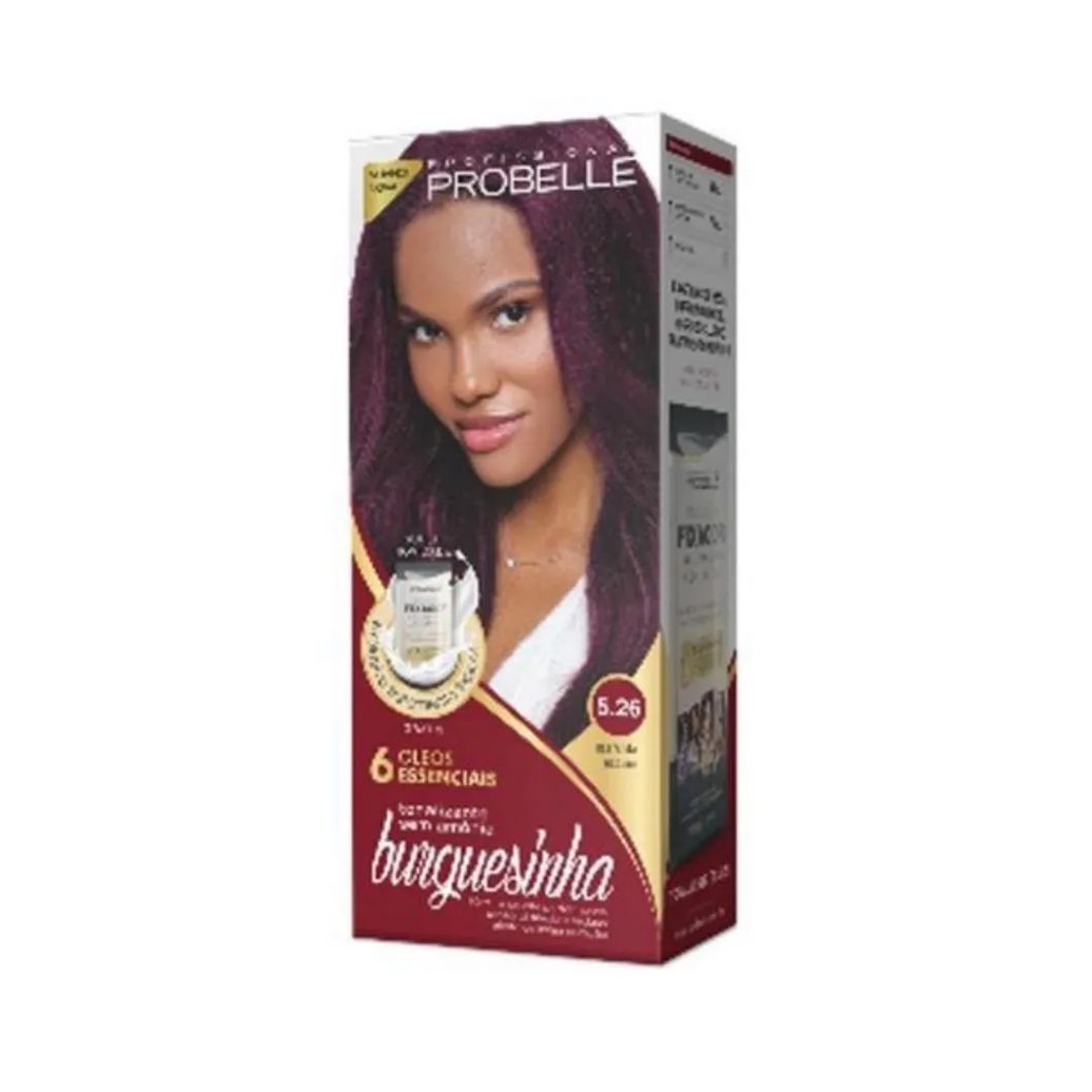 Tintura Probelle Burguesinha sem Amonia 5.26 Marsala Escuro