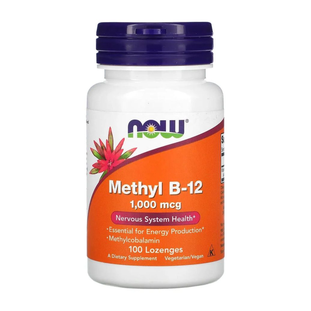Metil B12 (methyl B-12) 1,000mcg 100 Lozenges - Now Foods